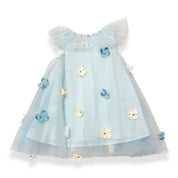 Floral Motif Mesh Layer Dress - doe a dear