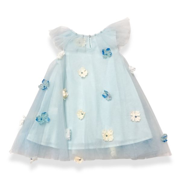 Floral Motif Mesh Layer Dress - doe a dear