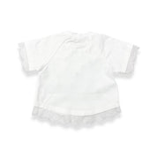 Lace Trim Embellish Tee - doe a dear
