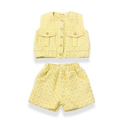 Yellow Tweed Shorts - doe a dear