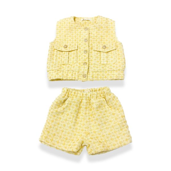 Yellow Tweed Shorts - doe a dear