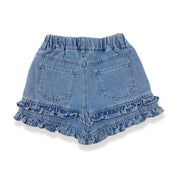 Rhinestone Bows Denim Shorts - doe a dear
