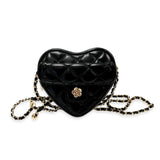 Quilted Leather Heart Purse