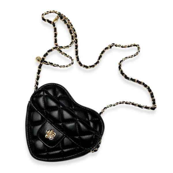 Quilted Leather Heart Purse - doe a dear