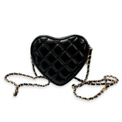 Quilted Leather Heart Purse - doe a dear