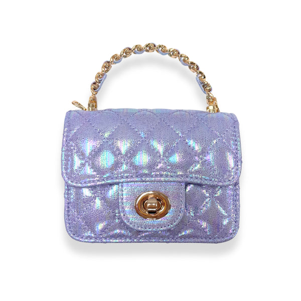 Shiny Quilted Purse - doe a dear