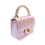 Shiny Quilted Purse - doe a dear