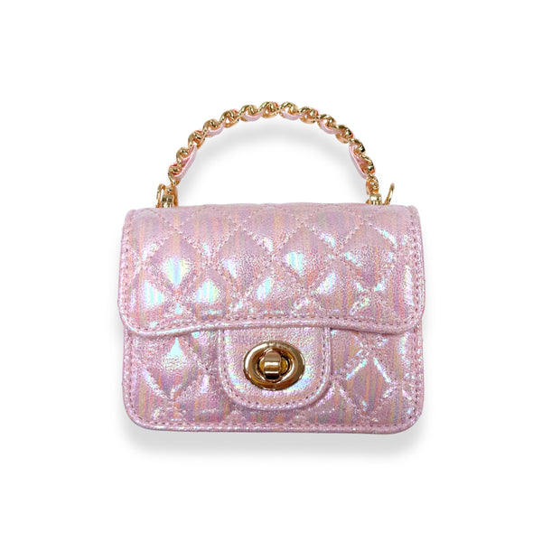 Shiny Quilted Purse - doe a dear