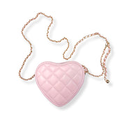 Quilted Leather Heart Purse - doe a dear