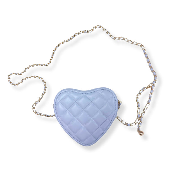 Quilted Leather Heart Purse - doe a dear
