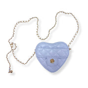 Quilted Leather Heart Purse - doe a dear