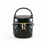 Cylindrical Jelly Purse - Black