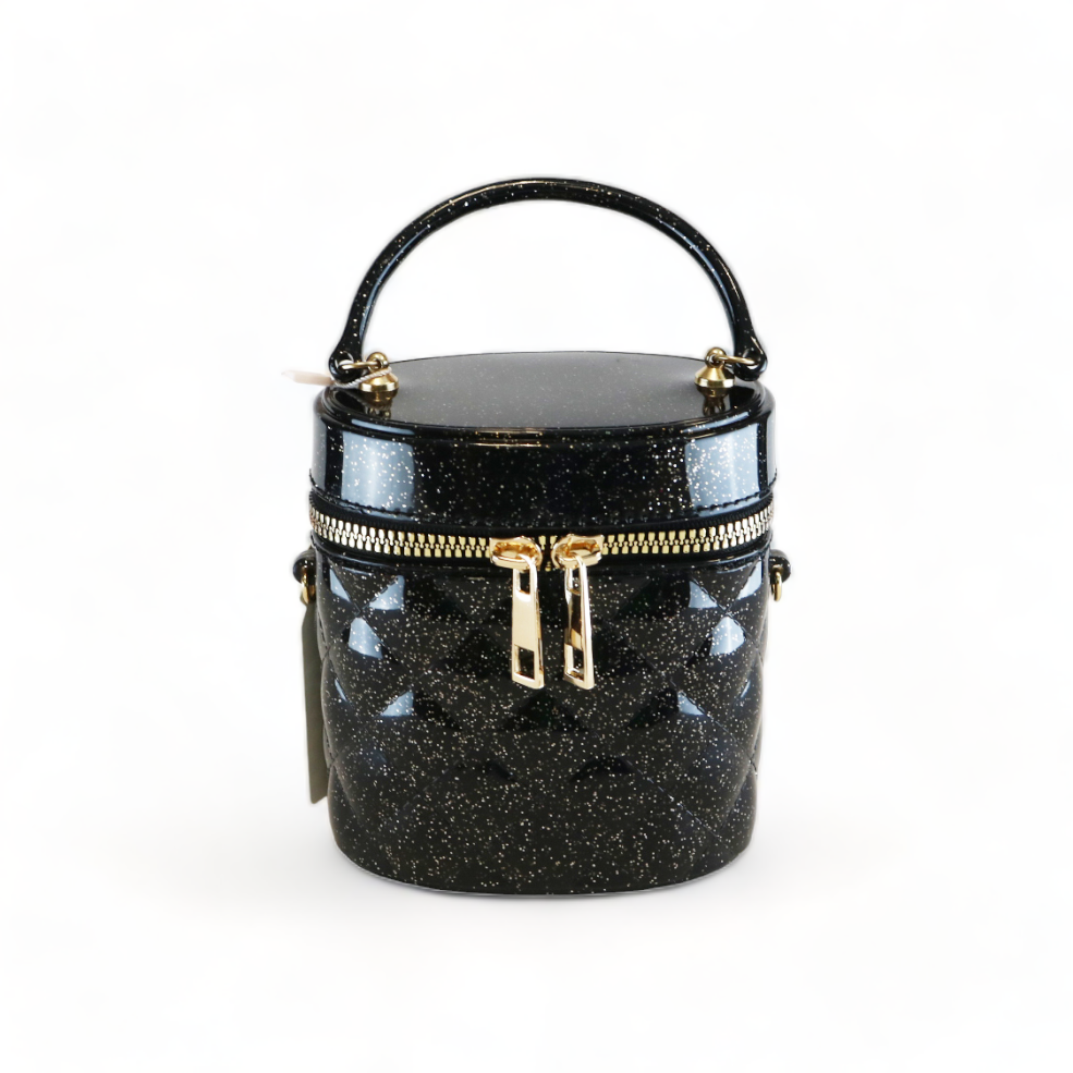 Cylindrical Jelly Purse - Black - doe a dear