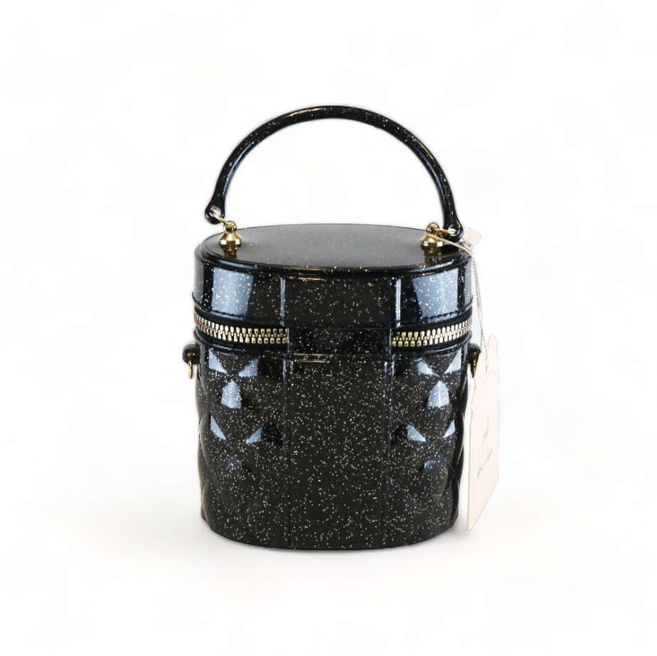 Cylindrical Jelly Purse - Black