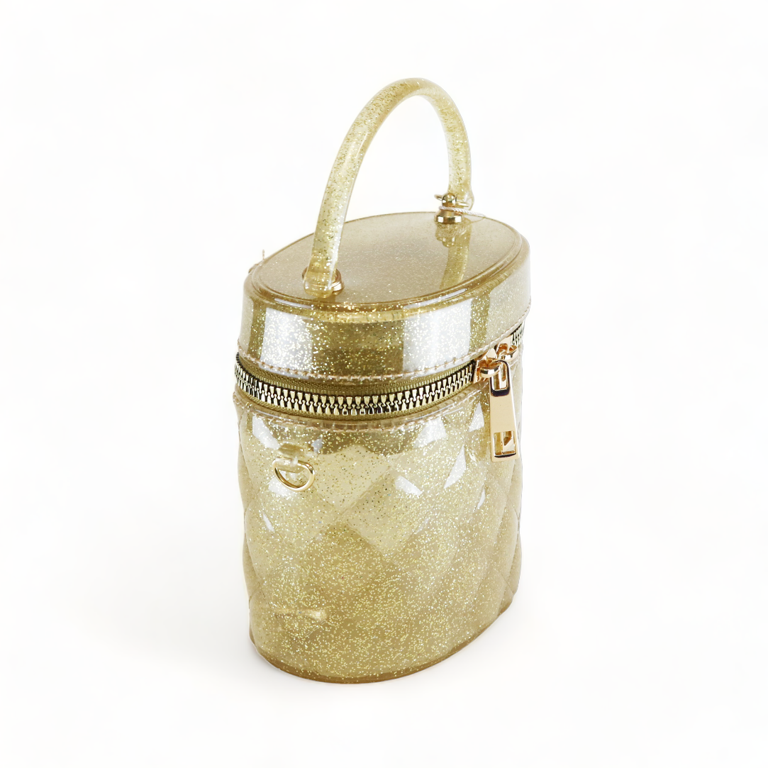 Cylindrical Jelly Purse - Gold - doe a dear