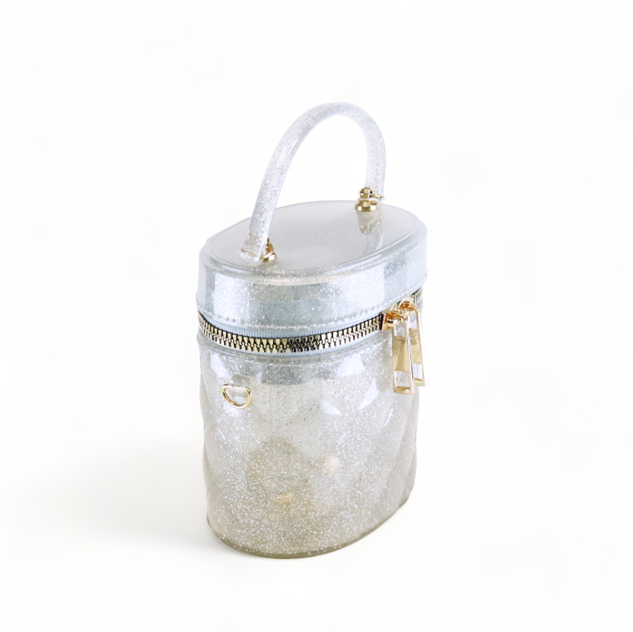 Cylindrical Jelly Purse - Silver - doe a dear