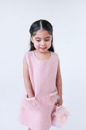 Feather Trim Dress - doe a dear