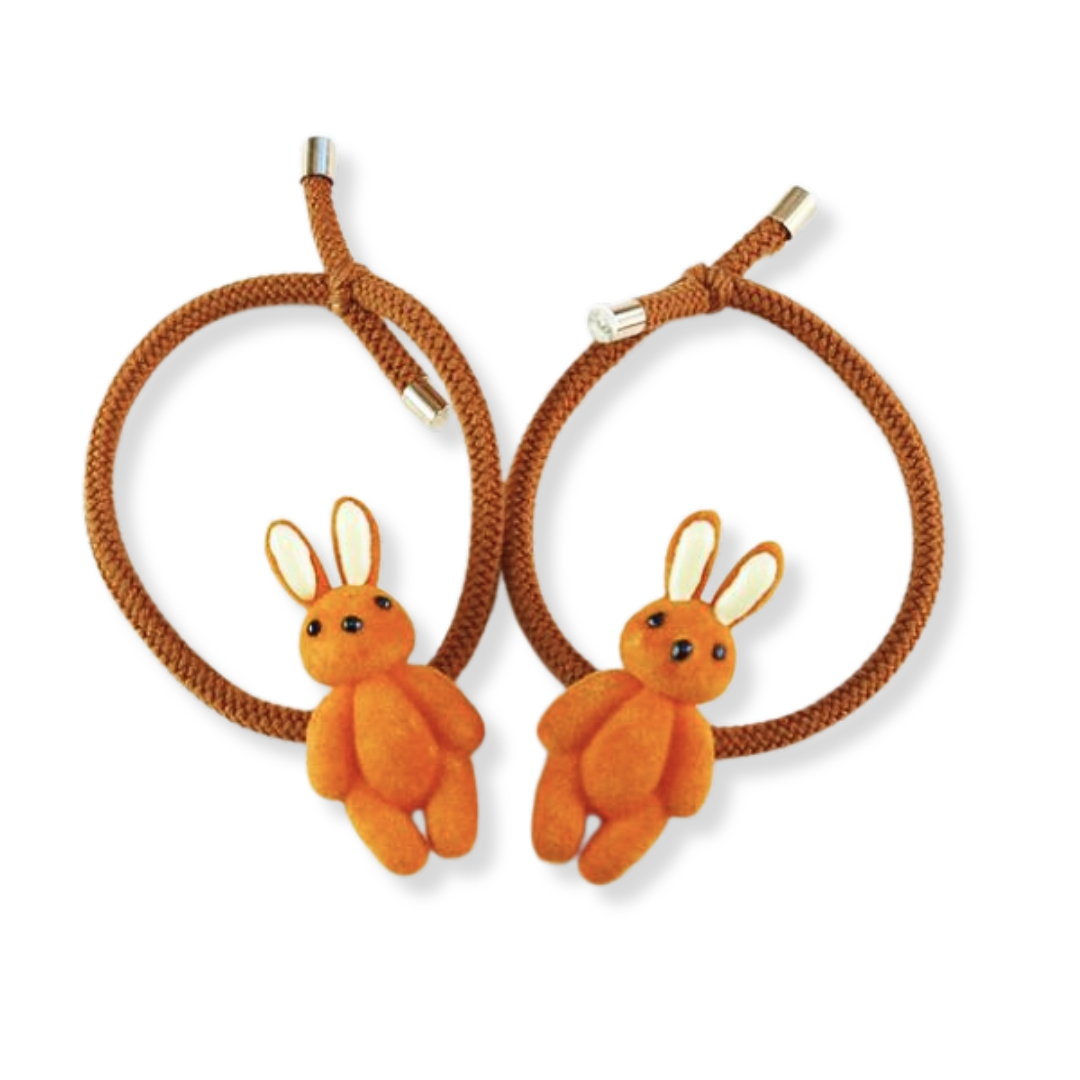 Rabbit Hair Ties (Pair) - doe a dear