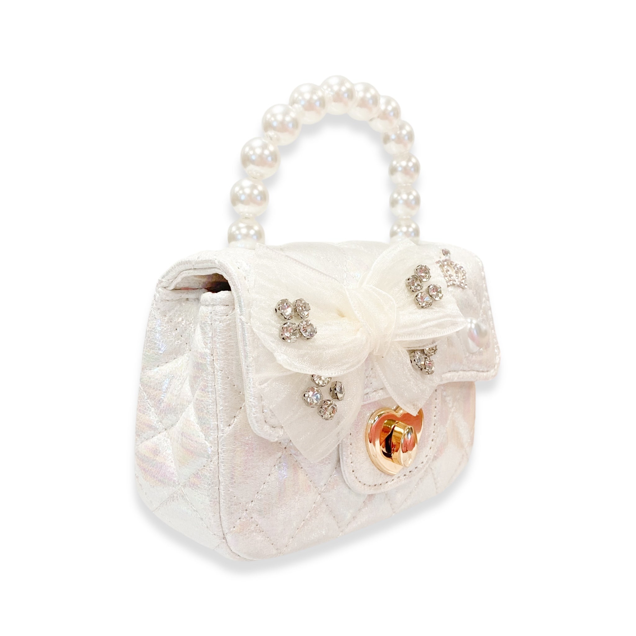 Princess Peony Purse -white