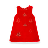 Sequin Christmas Tree Furry Dress