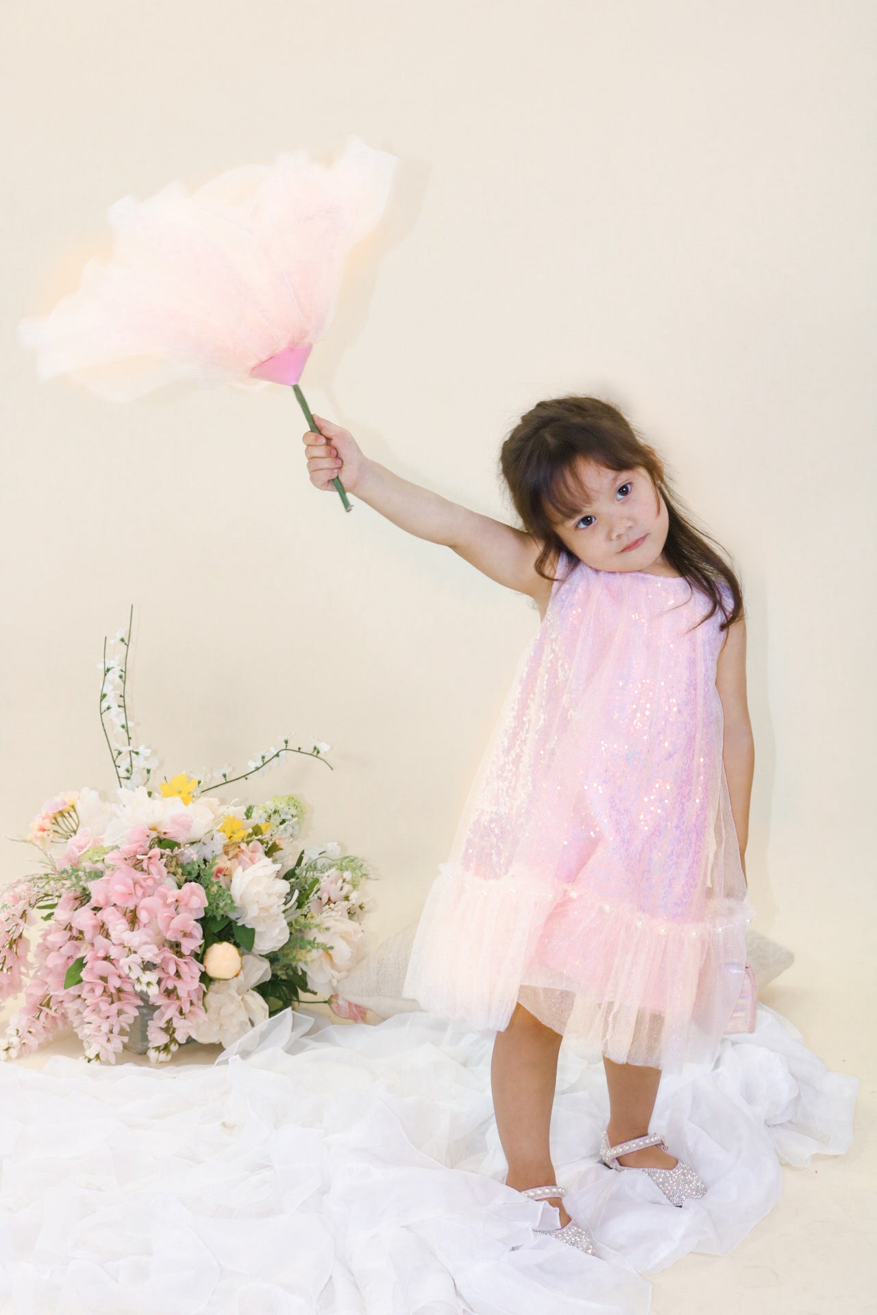 The Leila Dress -pink - doe a dear