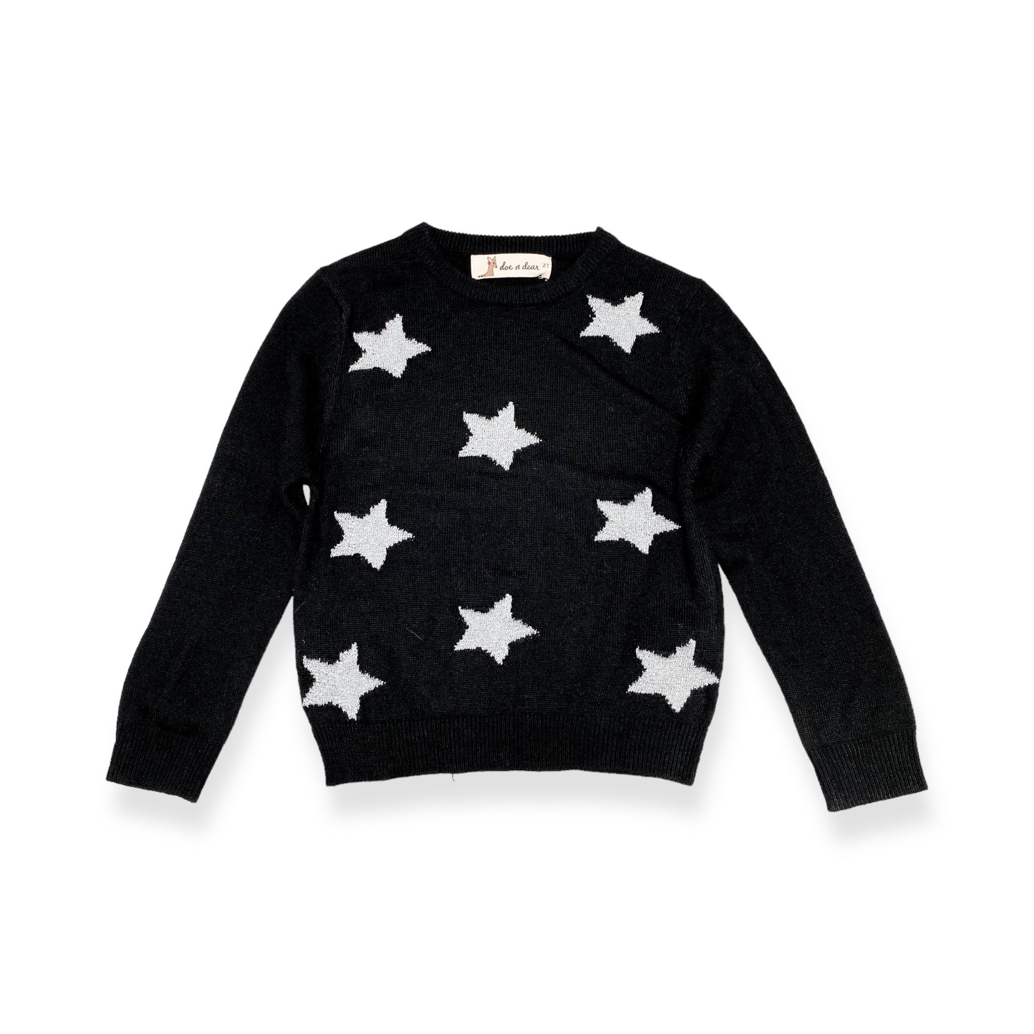 Lurex Star Merino Wool Blend Sweater - doe a dear