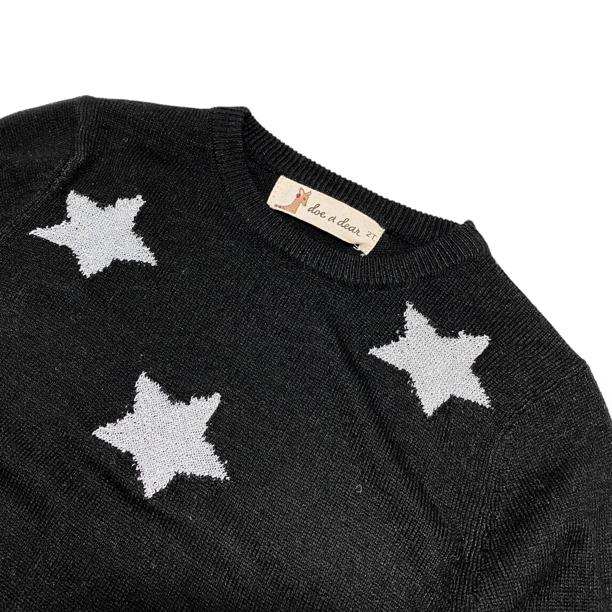 Lurex Star Merino Wool Blend Sweater - doe a dear