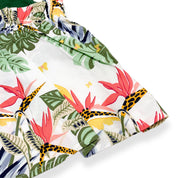 Tropical Print Sleeveless Blouse - doe a dear