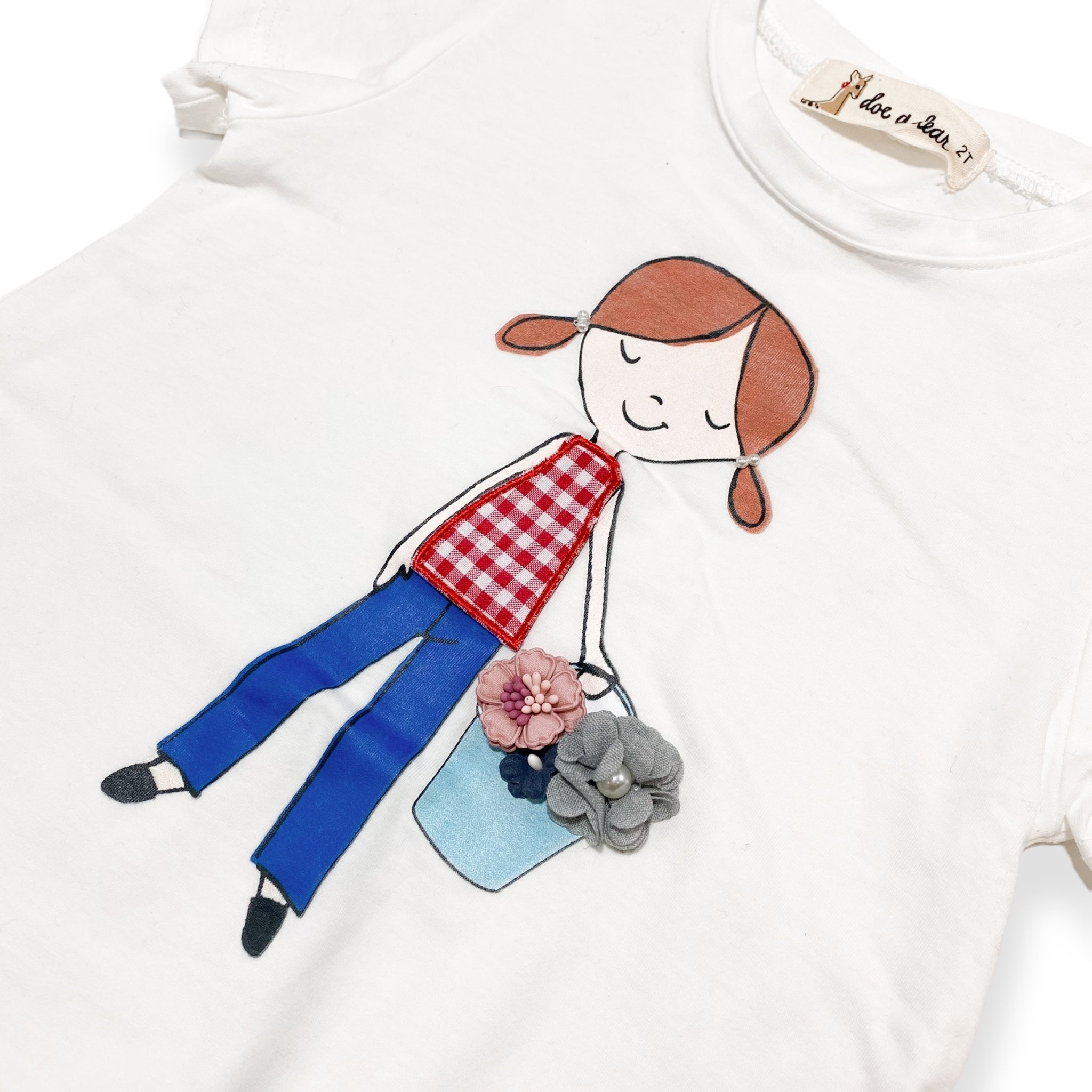 Girl Print Tee - doe a dear