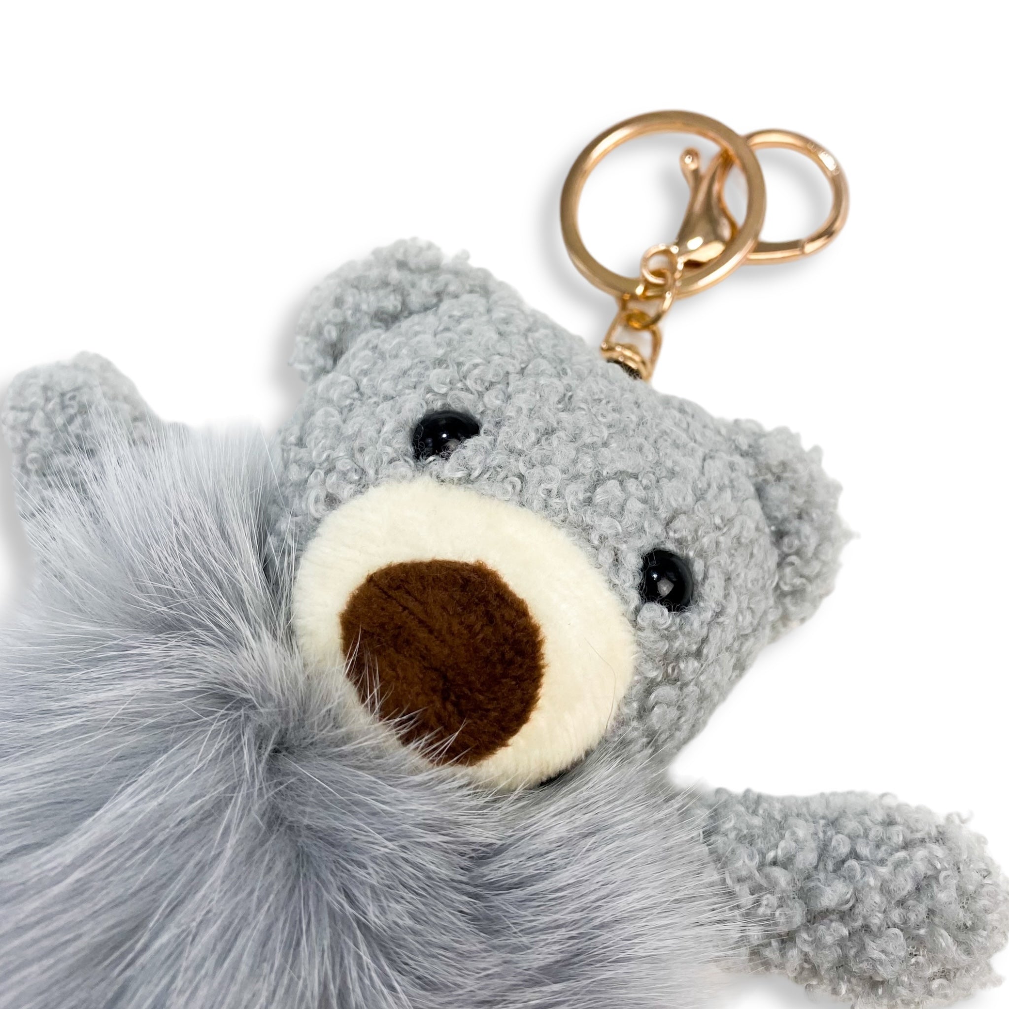 Teddy Fluff Keychain - doe a dear