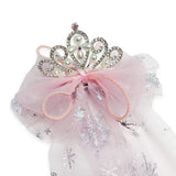 Tiara Hair Clip w/ Snowflake Mesh