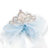 Tiara Hair Clip w/ Snowflake Mesh - Blue