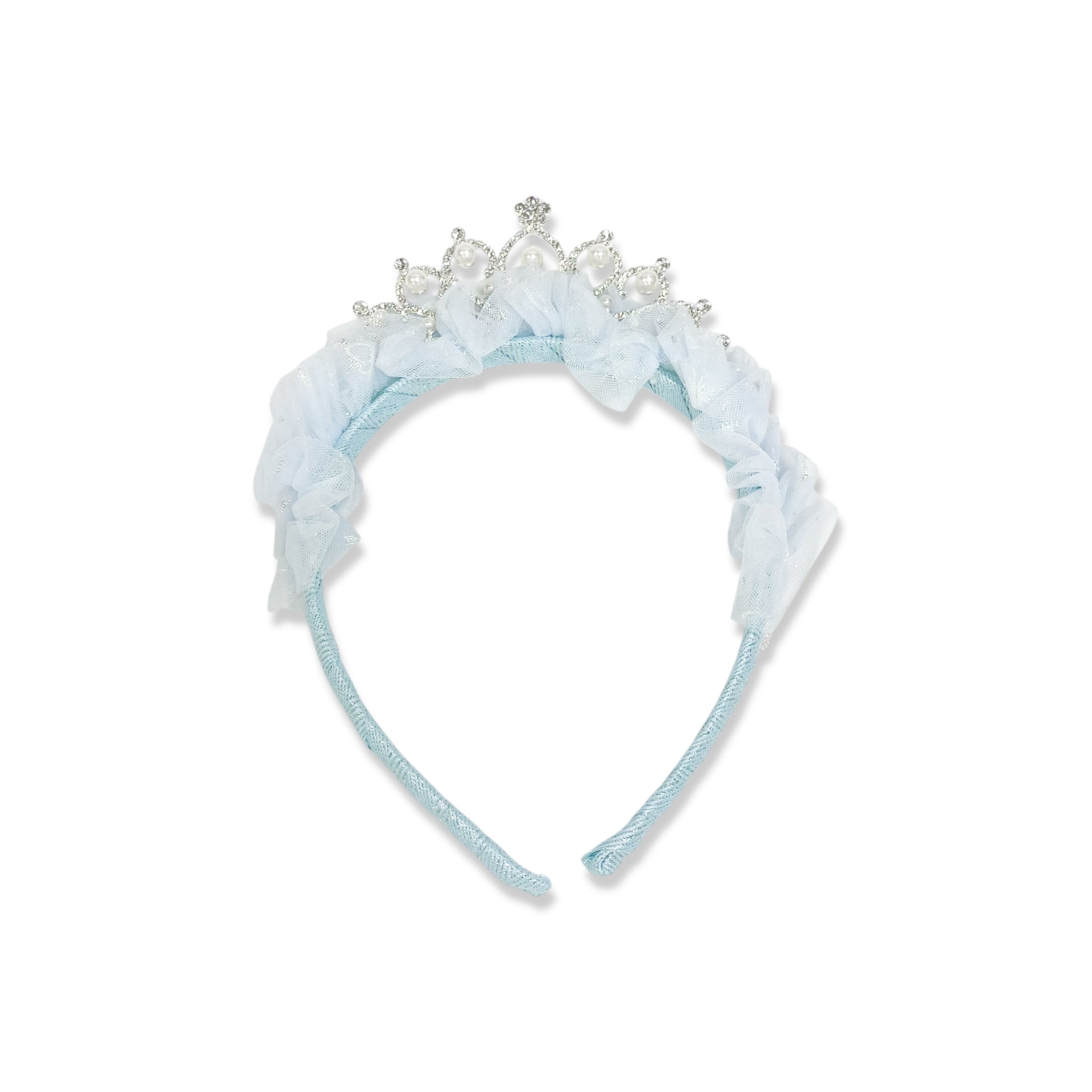 Pearl Princess Headband -blue - doe a dear