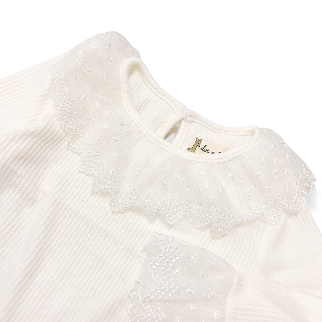 Lace Collar & Cuff Top
