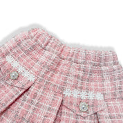 Sparkly Pleated Tweed Skirt - doe a dear