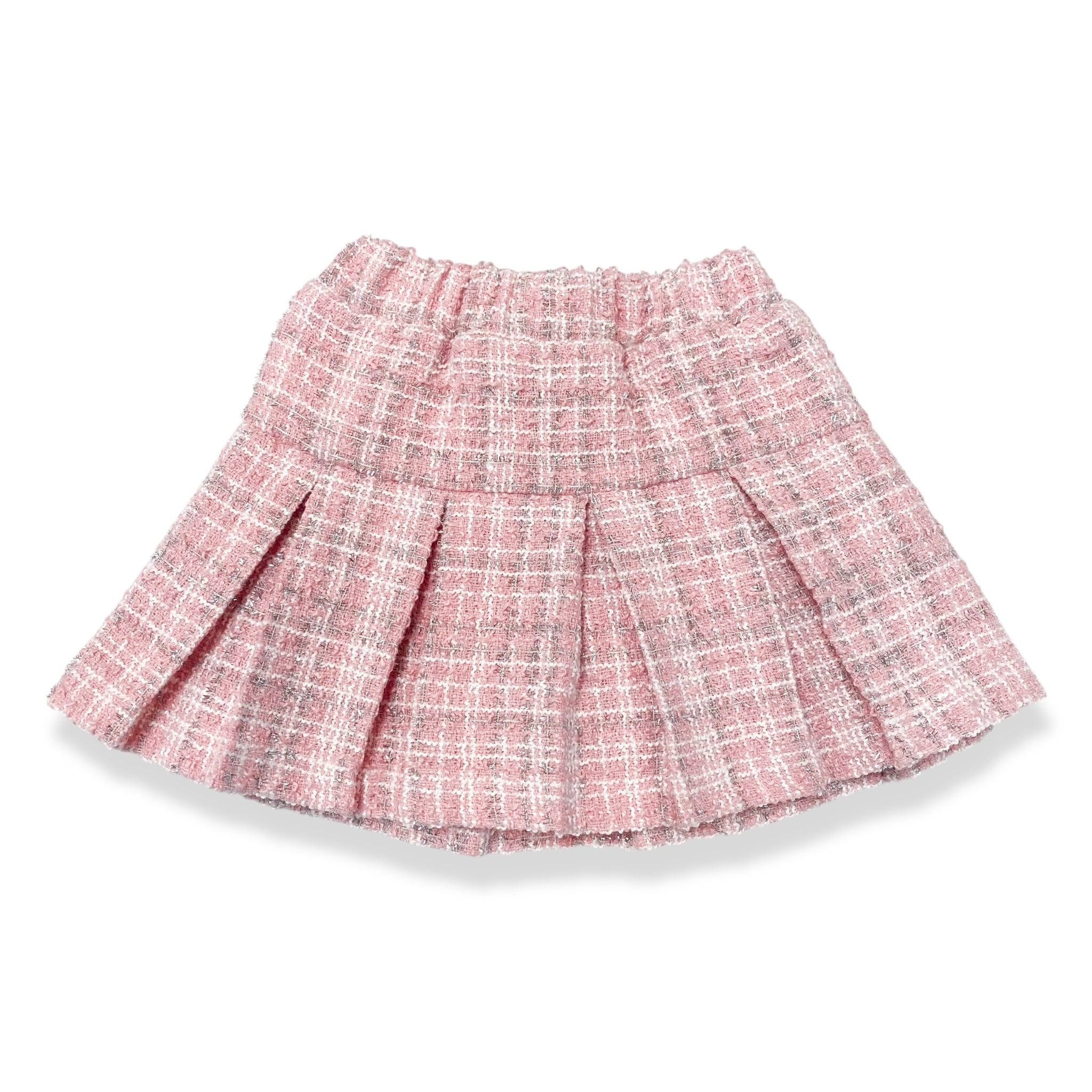 Sparkly Pleated Tweed Skirt - doe a dear