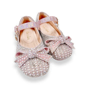 Pearl & Rhinestone Flat Shoes - Pink - doe a dear