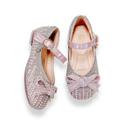 Pearl & Rhinestone Flat Shoes - Pink - doe a dear