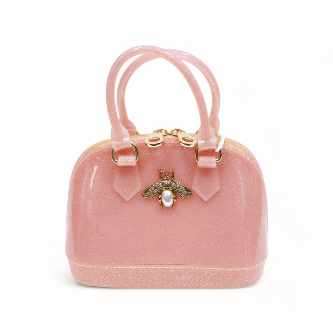 Gold Bee Jelly Bowling Bag - Pink - doe a dear