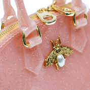 Gold Bee Jelly Bowling Bag - Pink - doe a dear