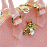 Gold Bee Jelly Bowling Bag - Pink