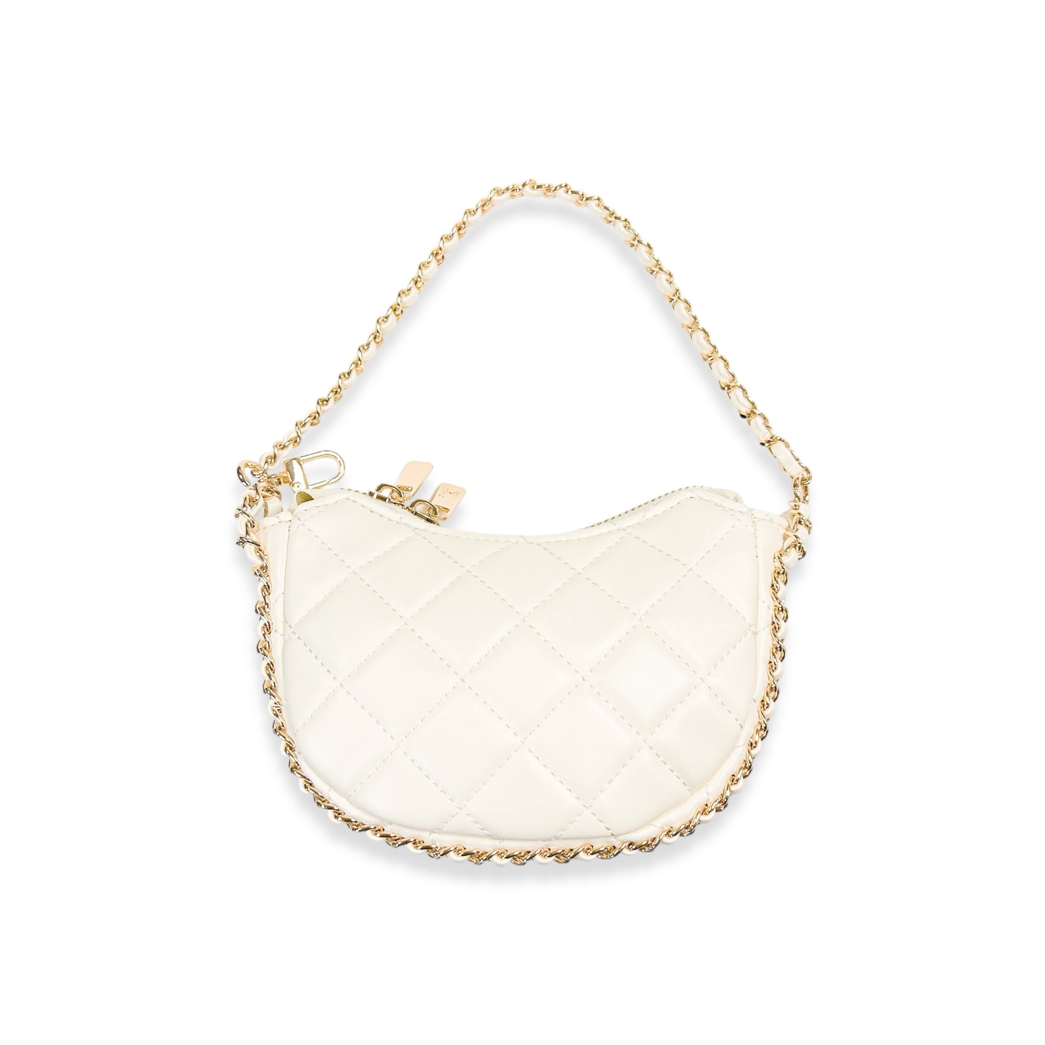 Quilted Leather Crescent Purse - doe a dear