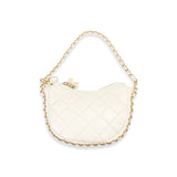 Quilted Leather Crescent Purse
