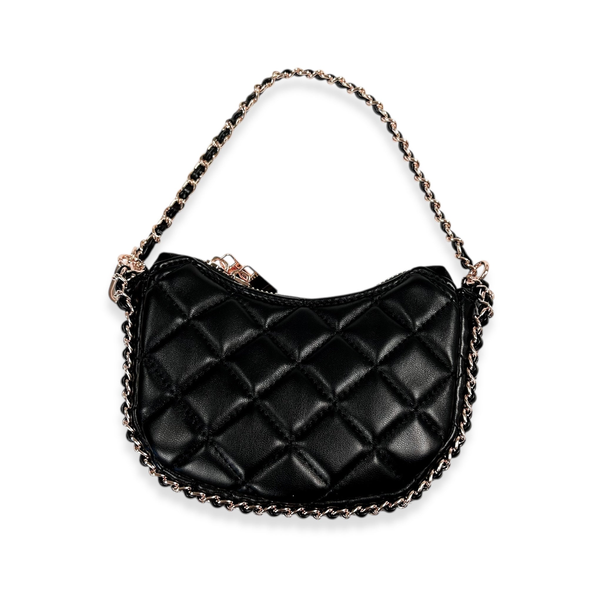 Quilted Leather Crescent Purse - doe a dear