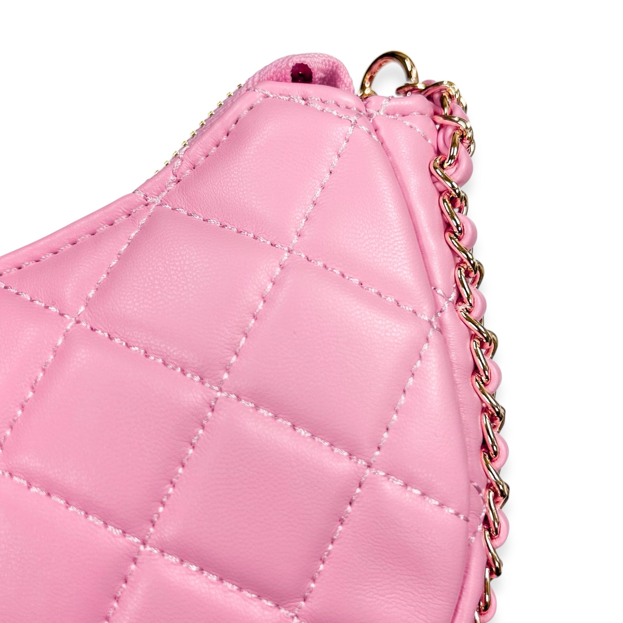 Quilted Leather Crescent Purse - doe a dear
