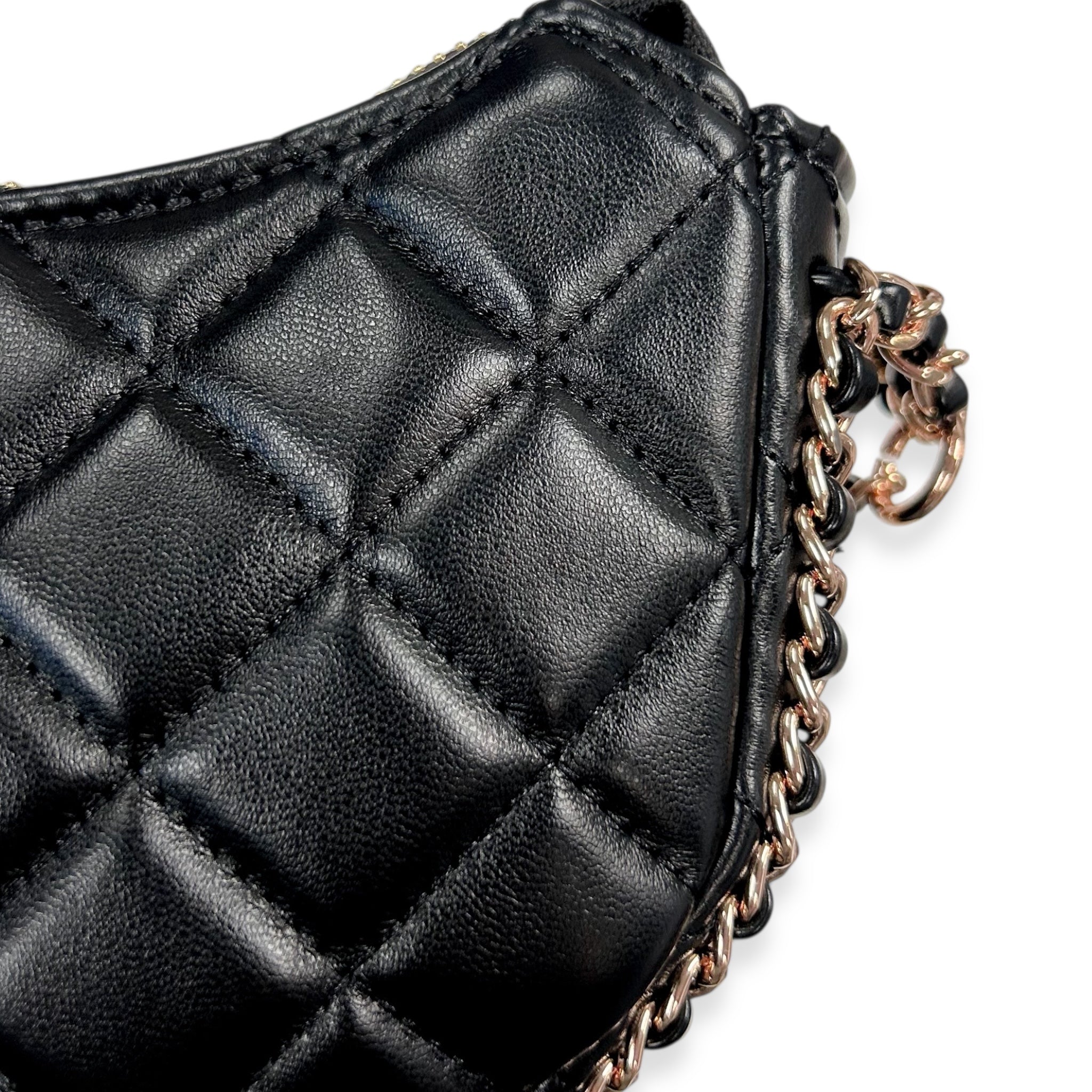 Quilted Leather Crescent Purse - doe a dear