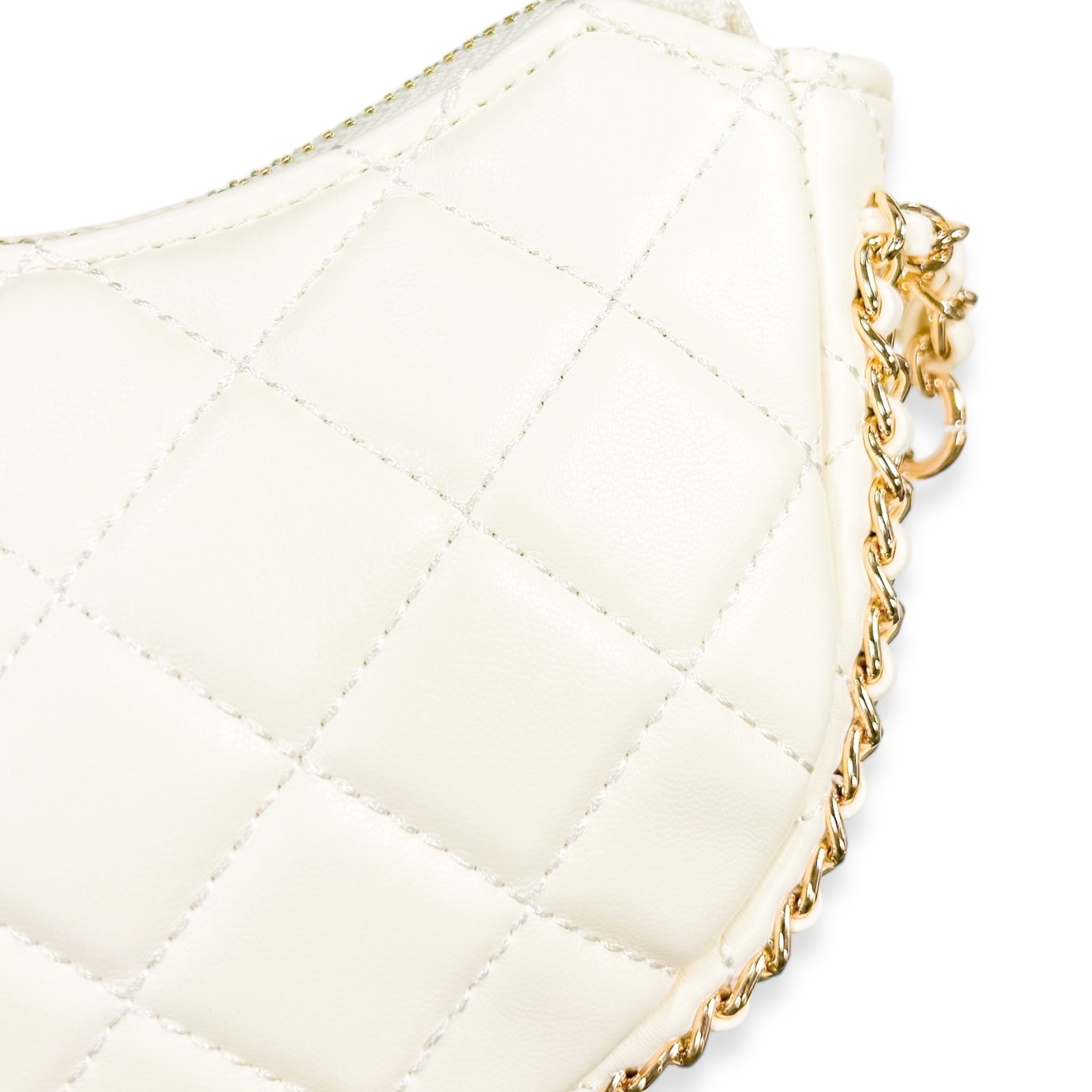 Quilted Leather Crescent Purse - doe a dear