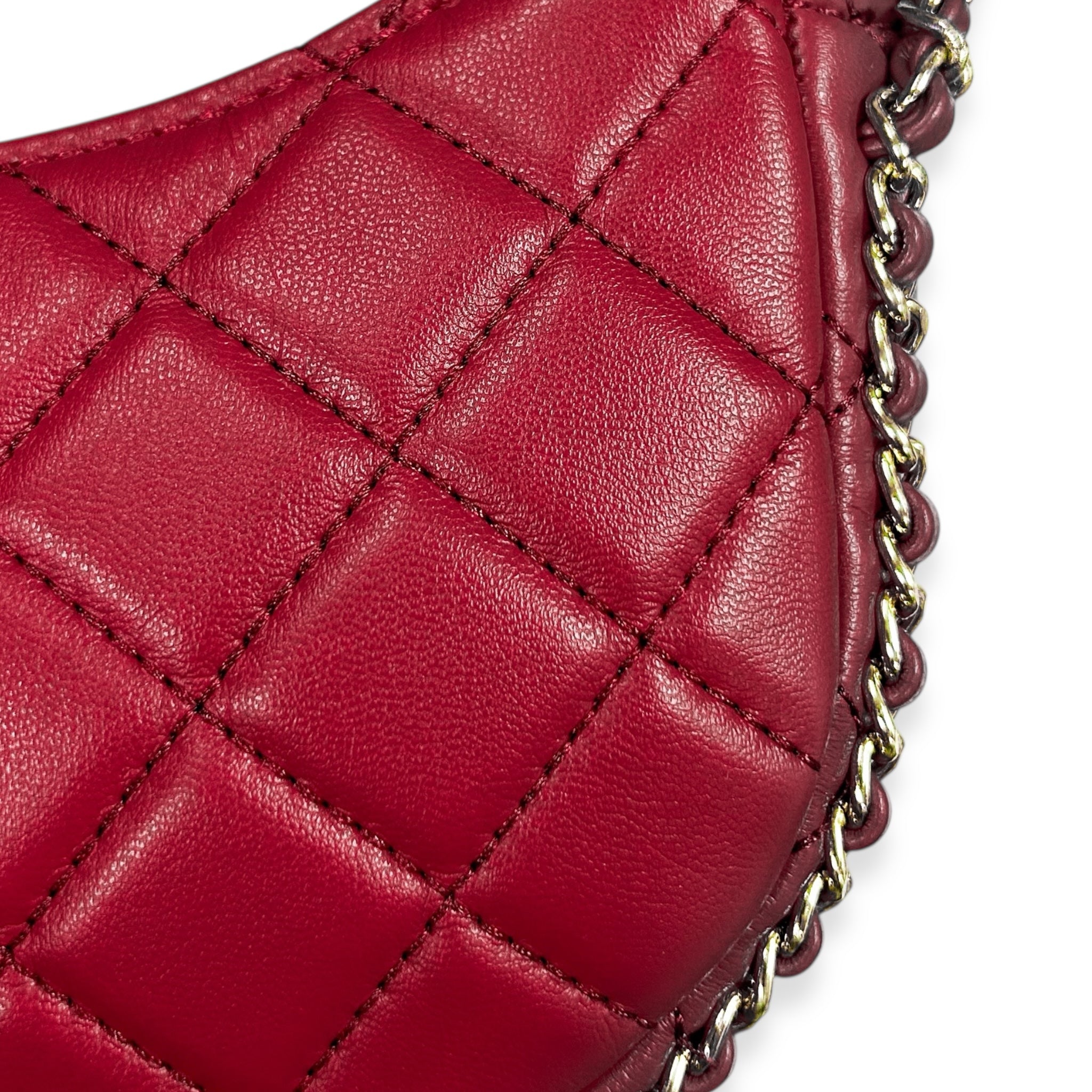 Quilted Leather Crescent Purse - doe a dear