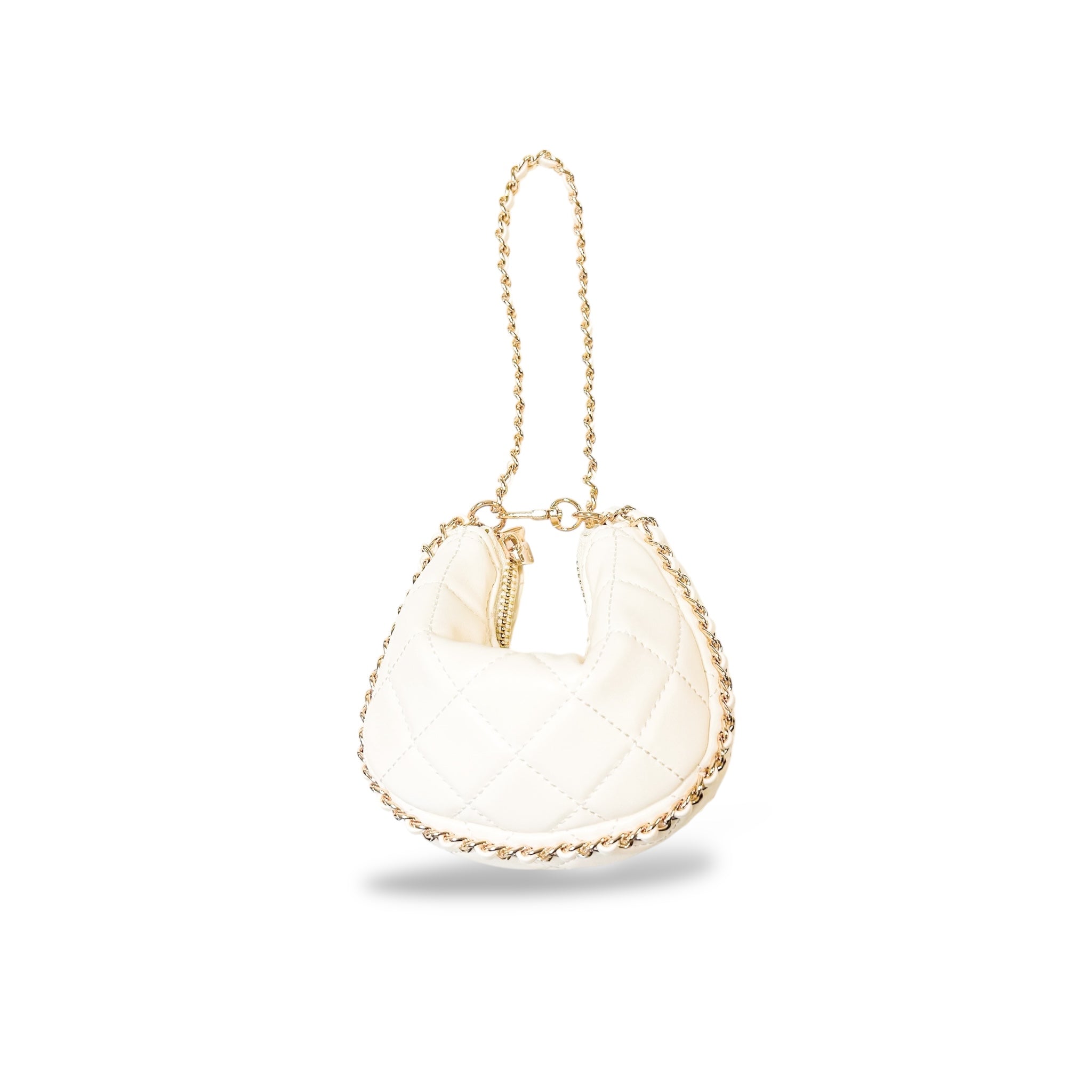 Quilted Leather Crescent Purse - doe a dear