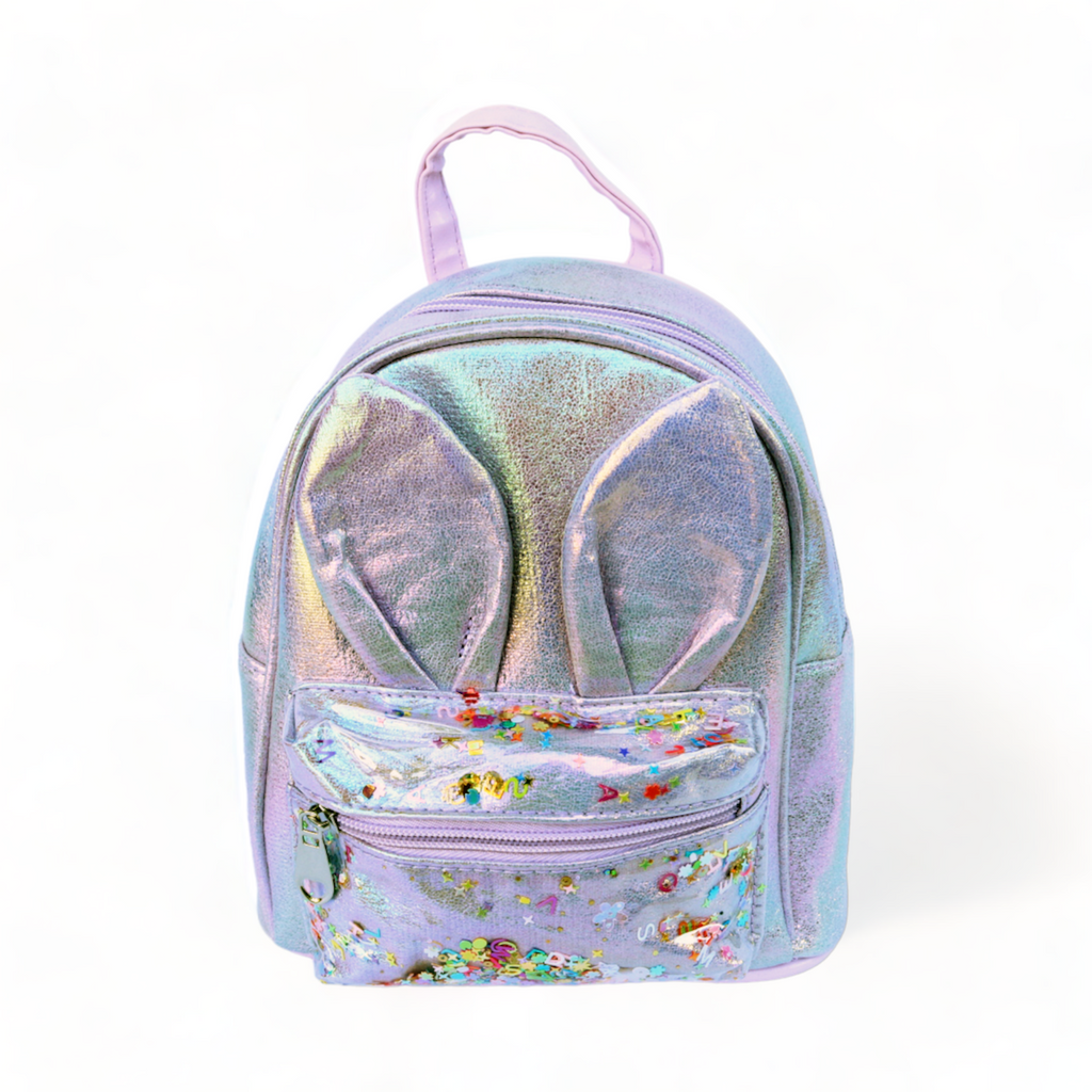 Bunny Iridescent Backpack - Lilac